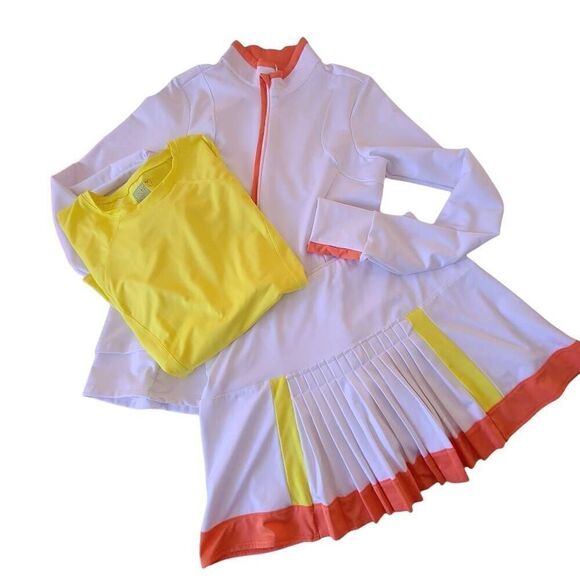 Lucky in Love Womens Yellow Long Sleeve Sun Protection Athletic Shirt Large - Picture 5 of 12